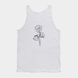 Sketch poppies Tank Top